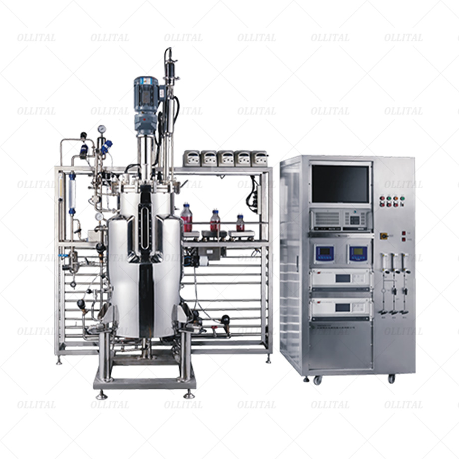 Ollital Automated Bioreactor Fermentation for Lab with PLC and Touchscreen Control