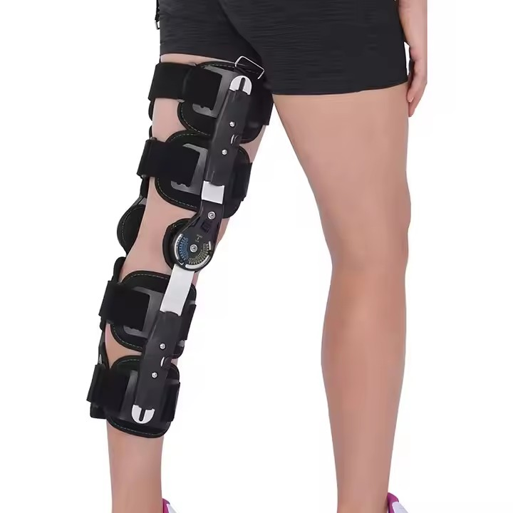 OEM Telescoping Hinged Knee Orthosis Brace Medical Orthopedic Knee Immobilizer Post Knee Support for Injury Rehab