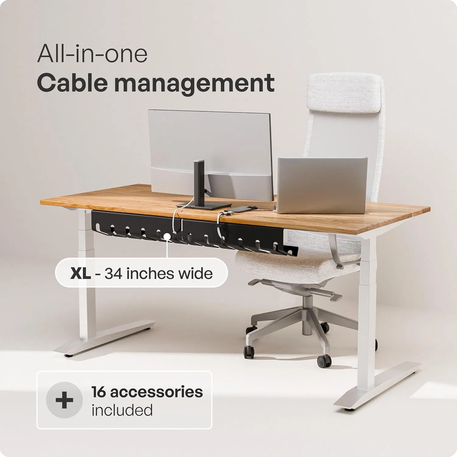 Office Under Desk Cord Organizers Steel Cable Management Tray
