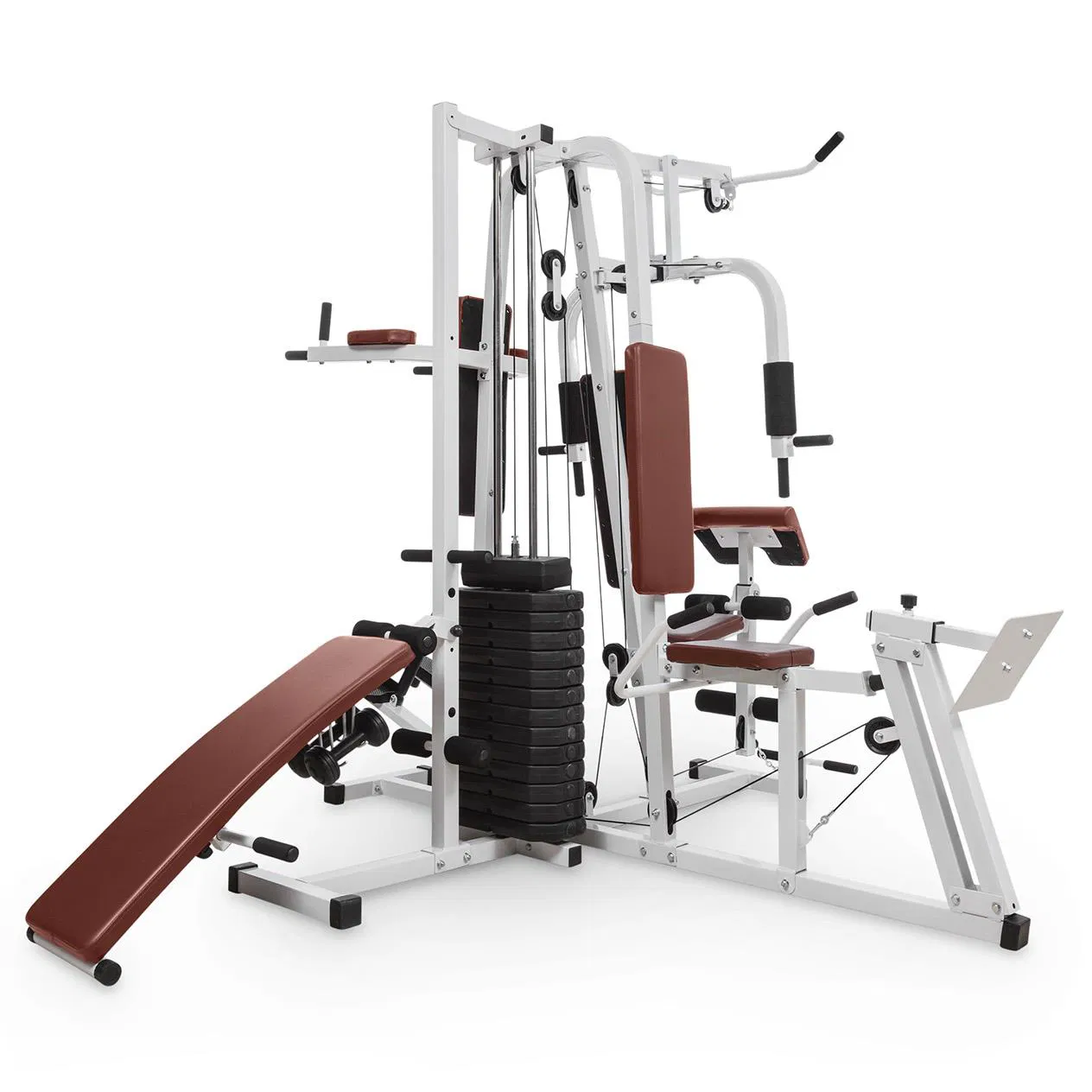 2025 Commercial Home Gym Equipment 100 Kgs Weight Stack with Four Station