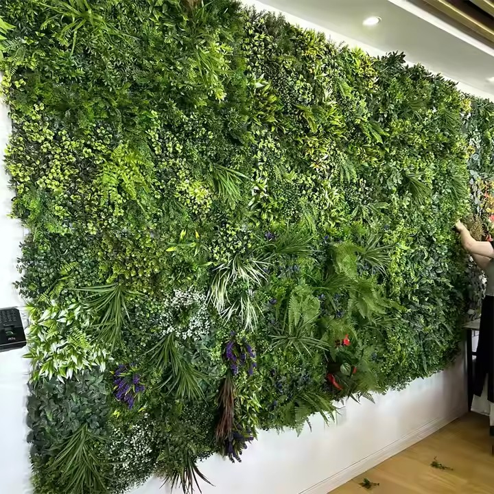 Dll647 Green Plant Wall Artificial Lawn Boxwood Hedge Garden Backyard Home Backdrop Decor Simulation Grass Outdoor Flower Wall