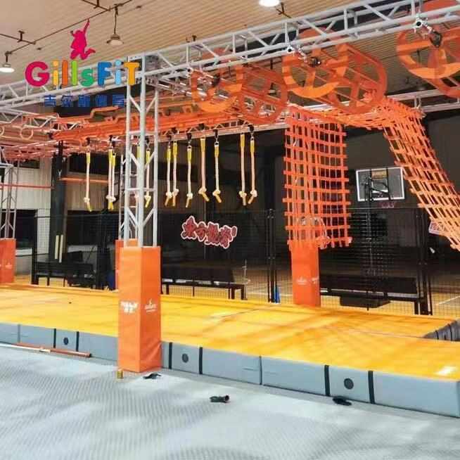 Customizable Indoor Playground Ninja Warrior Training Track Kit Boosts Child's Strength &amp; Agility