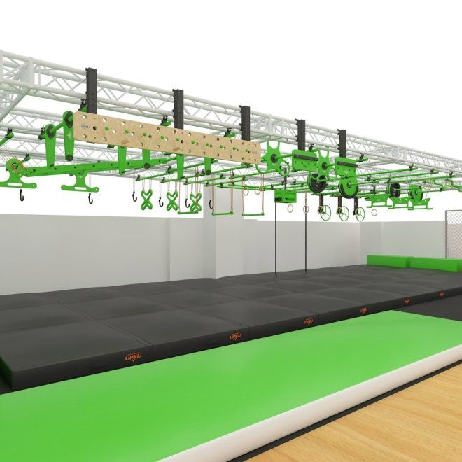 Indoor Ninja Warrior Training Track: Enhance Kids' Strength and Agility