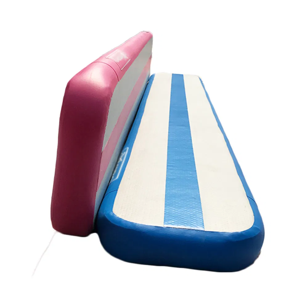 Inflatable Air Gymnastics Mat Training Mats 4/8 Inches Thickness Gymnastics Track for Home Use/Training/Cheerleading/Yoga/Water with Pump