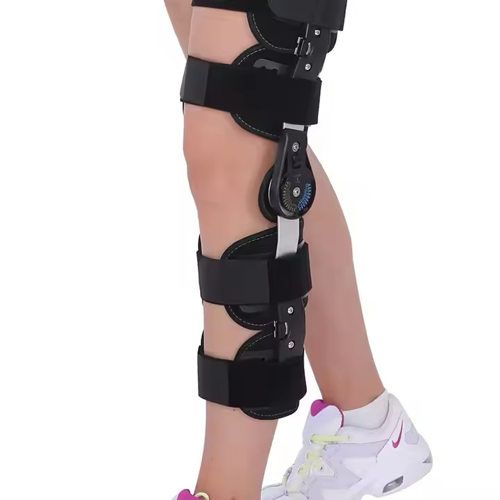 OEM Telescoping Hinged Knee Orthosis Brace Medical Orthopedic Knee Immobilizer Post Knee Support for Injury Rehab