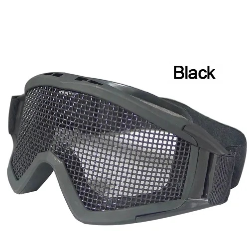 New Protective Outdoor Anti Impact Glasses Iron Mesh High Density Grid Riding off Road Sports Goggles