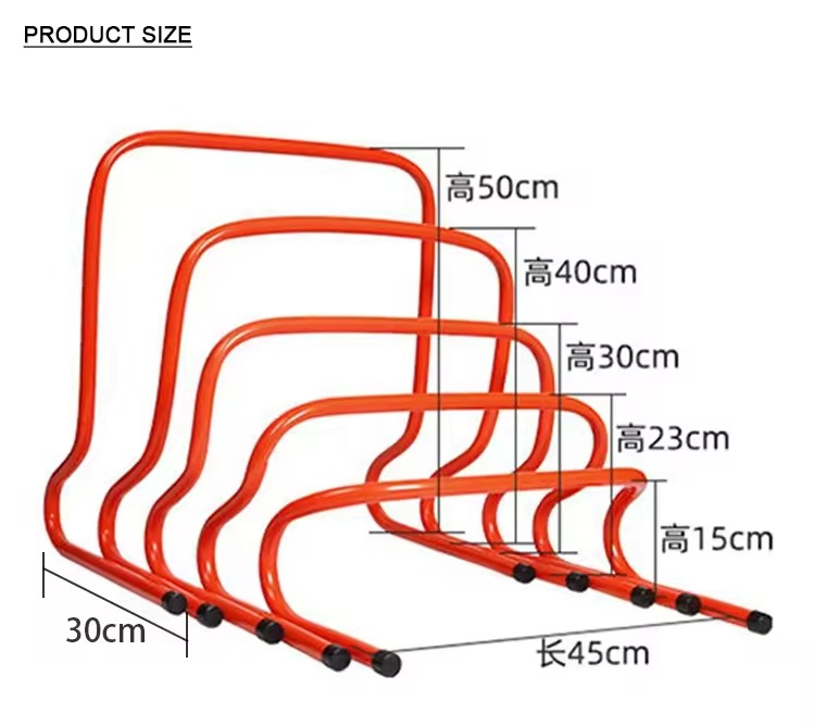 Adjustable PVC Football Soccer Training Sport Speed Training Agility Hurdles