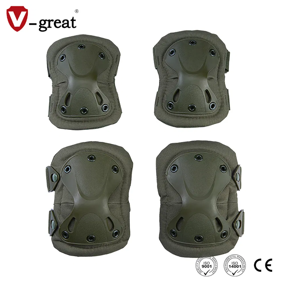 4-Piece Outdoor CS Sports Protection Field Combat Tactical Gear Knee Elbow Pads