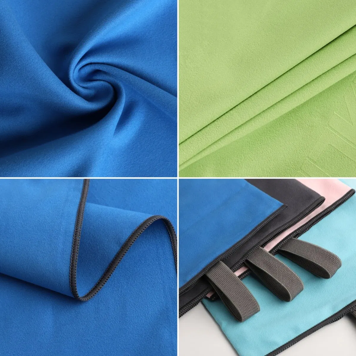 Double-Sided Fleece Absorbent Quick-Drying Sports Fitness Yoga Outdoor Travel Portable Microfiber Towel