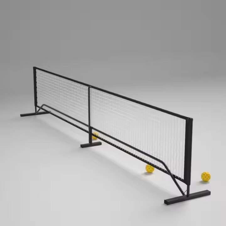 Professional Steel Removable Pickleball Training Net Set Pickleball Net Post System for Sale