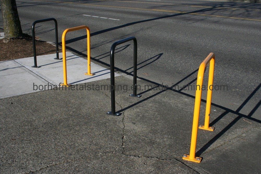 Bicycle Storage Rack Black Power Coated U Shape Wall Mounted Rack