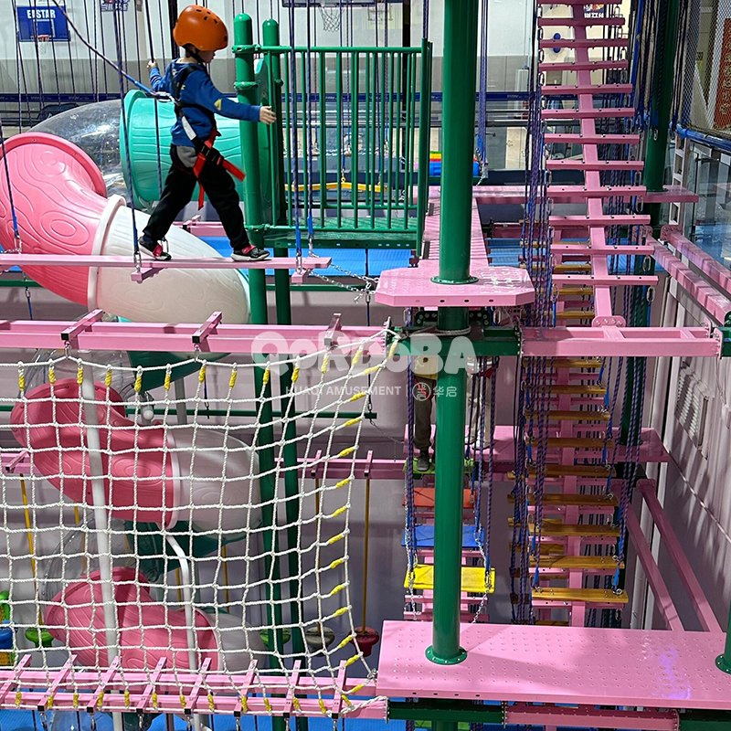 Indoor Playground Ninja Training Warrior Track Kit Unleashes Your Kid's Strength and Agility