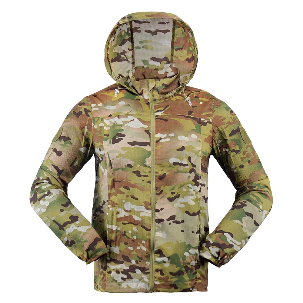 Navy Blue Tactical Sports Combat Hunting Jacket Sun Protection Clothing