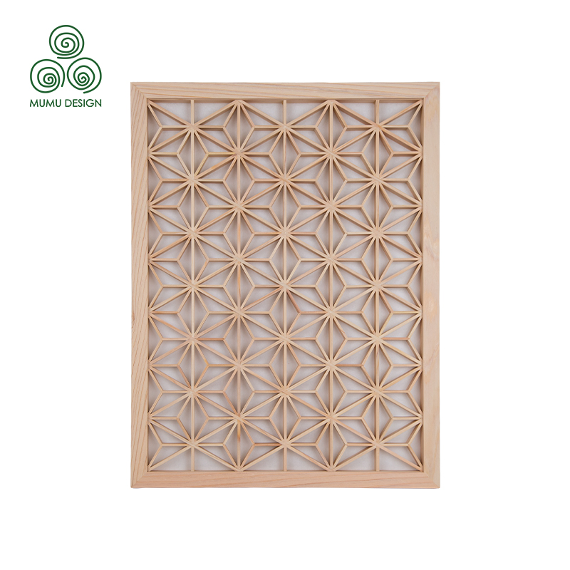 Custom Wooden Lattice Design for Modern Home Decoration Project Kumiko Feature Wall