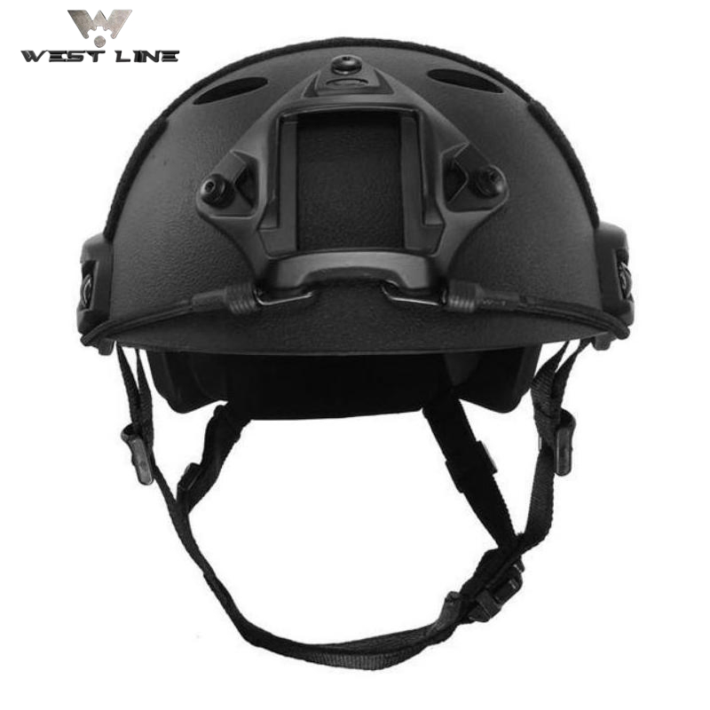 Black Fast Safety Protective Self Defense Combat PE Aramid Helmet