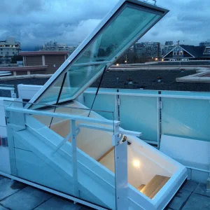 OUNA Smart Home Living Aluminum Skylight Automatically Adjusts to Weather and Time for Perfect Indoor Climate and Light
