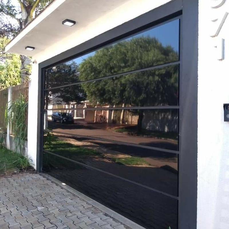 OUNA See Through Security Grille Garage Door Aluminum or Steel Construction Provides Ventilation and Safety Automatic