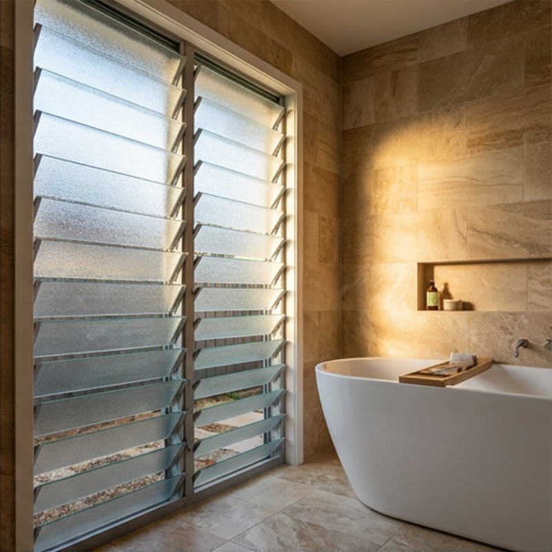 OUNA Aluminum Privacy Shutters for Indoor and Outdoor Use Perfect for Bathroom Bedroom and Garden Fence Durable Powder Coated