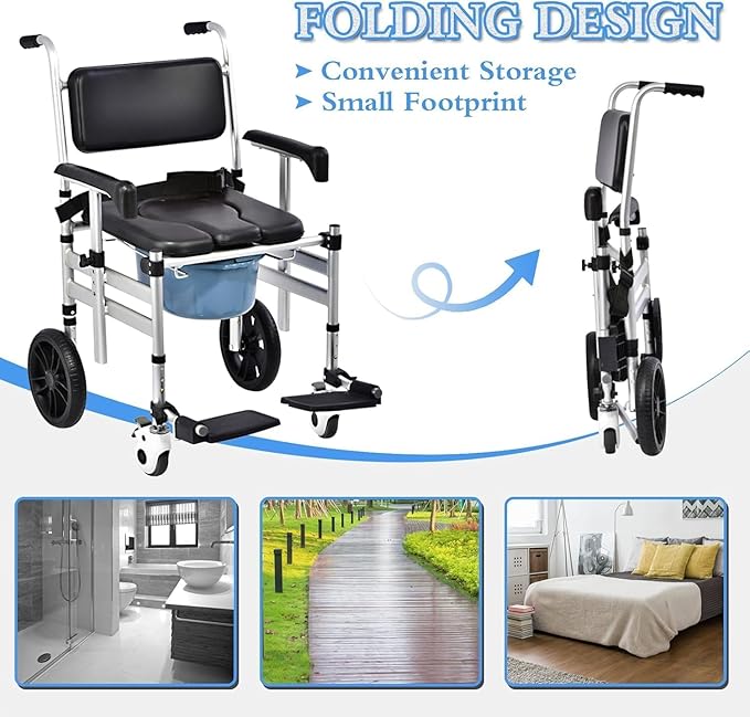Multifunctional Commode Wheelchair Hydraulic Patient Lift Transfer Hoist Nursing Wheel Chair With Toilet