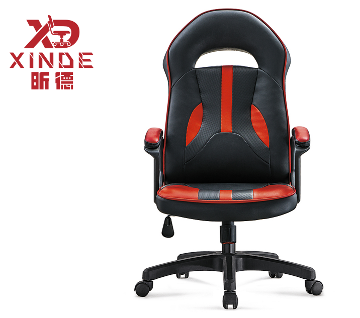 Ergonomic Office Swivel Chair Comfortable Armrest PU Leather Kids Rocker Seat Extendable Foldable Stainless Steel Convertible