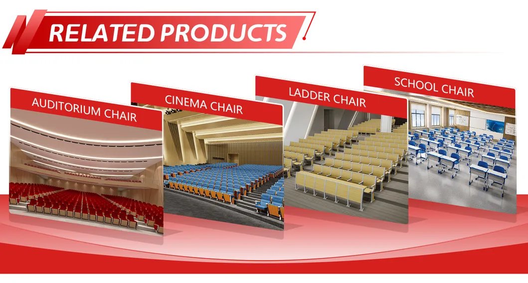 Cinema Theater Seating Auditorium Chair for Church, Concert, Stadium, School & Meeting Hall