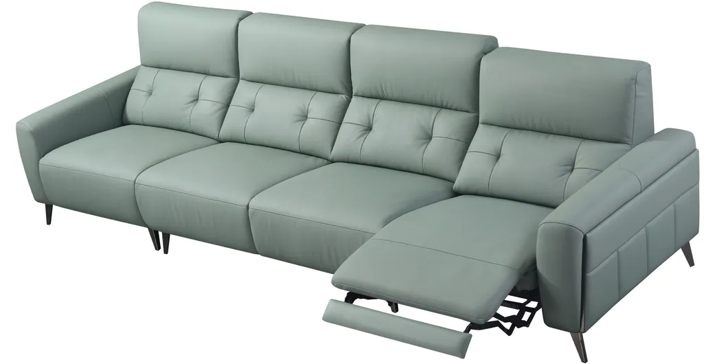 Modern Leather Sleeper Sofa Couch Detail 5