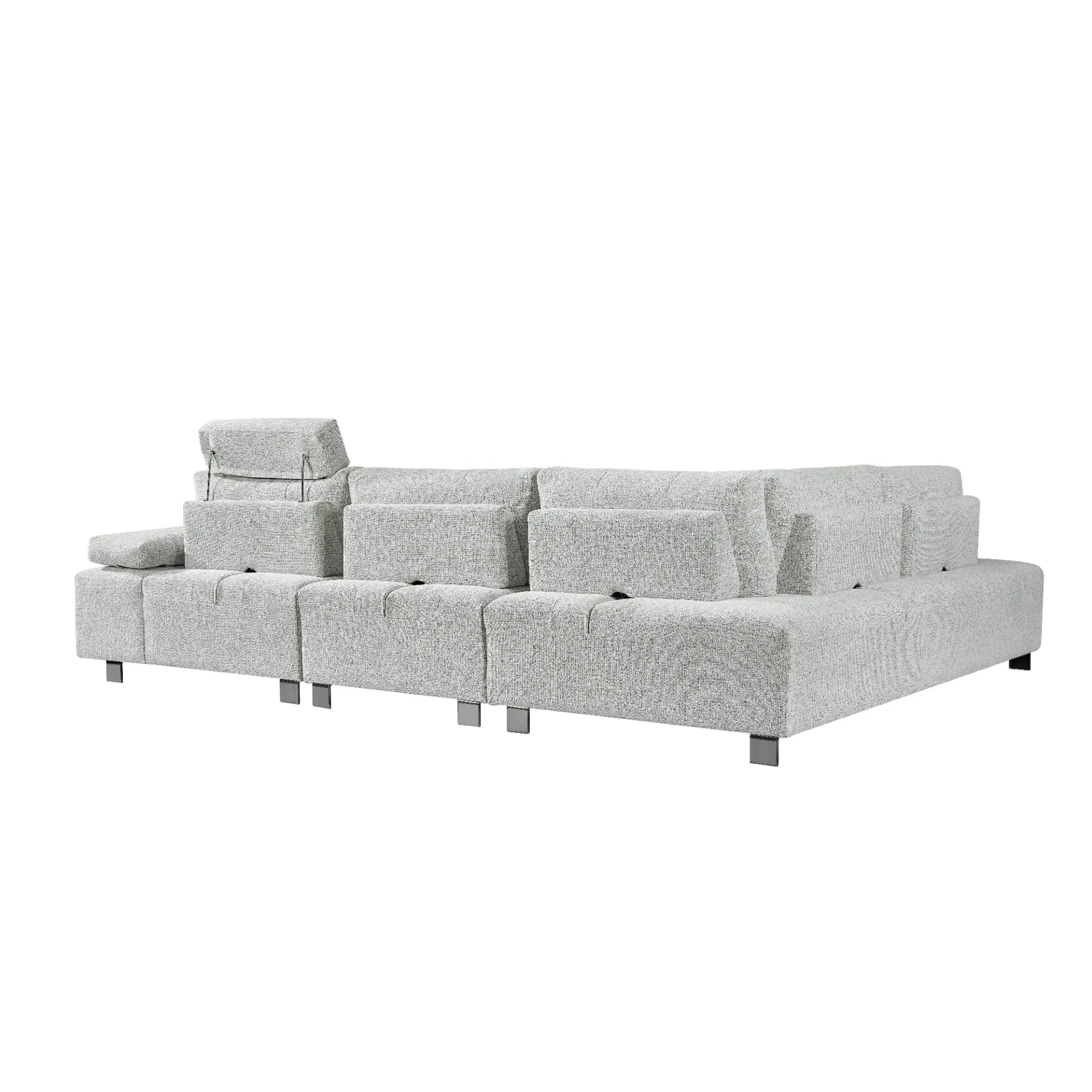 Wholesale Contemporary Living Room Home Furniture Modular Functional Sofa Solid Wood Frame Fabric Sofa