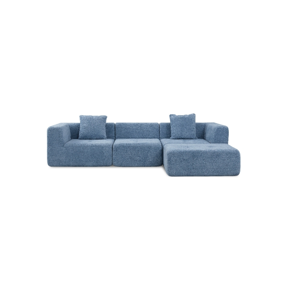High Back Sofa with Lumbar Pillow for Extra Posture Support