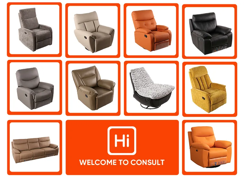 Ergonomic Recliner Sofa with Lumbar Support for Office Lounge