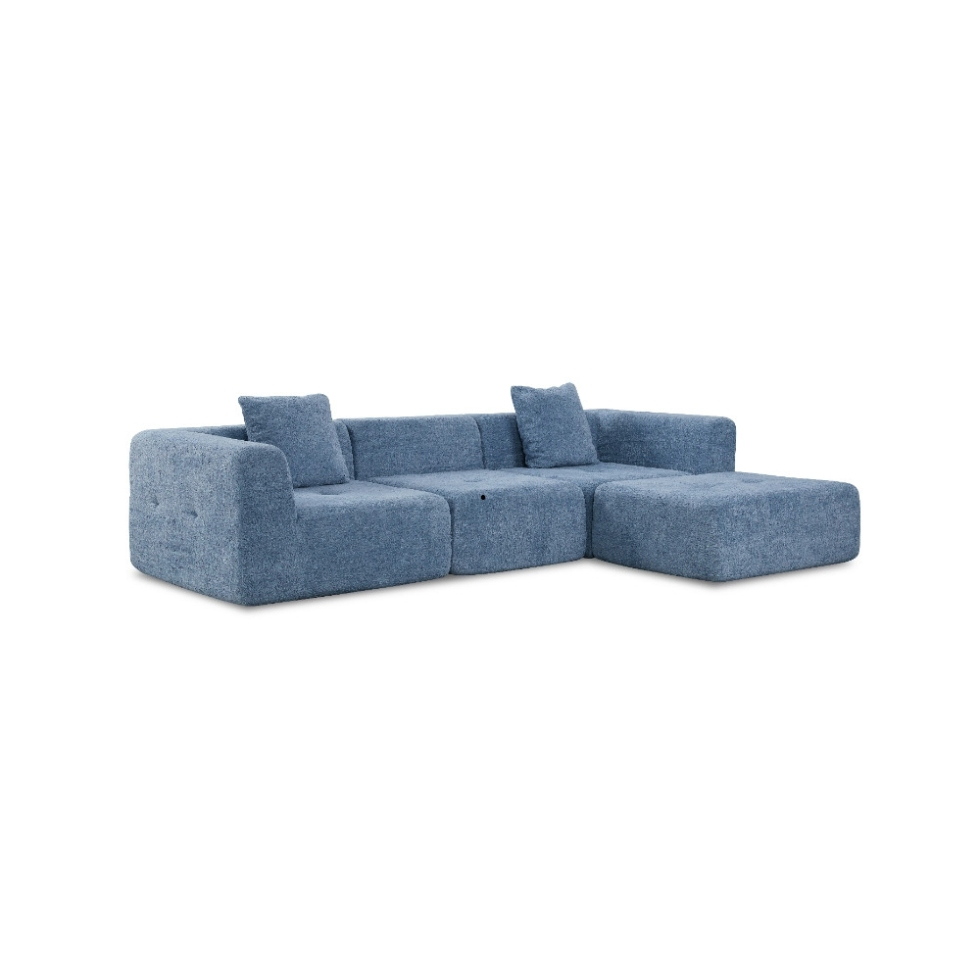 High Back Sofa with Lumbar Pillow for Extra Posture Support