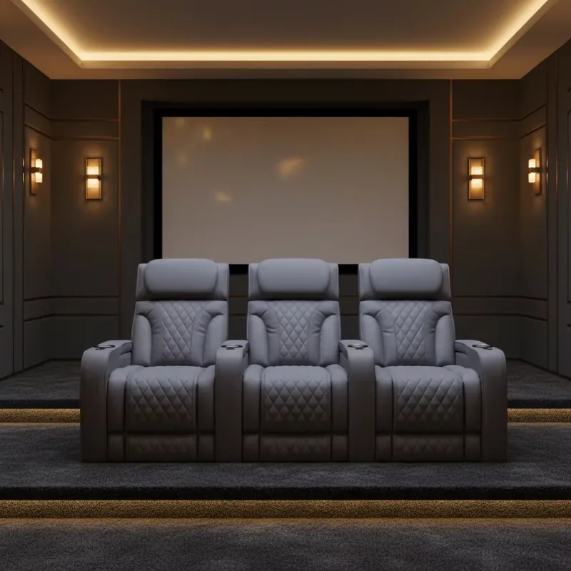 Customizable Microfiber Cinema Lounge Sofa Detail 5