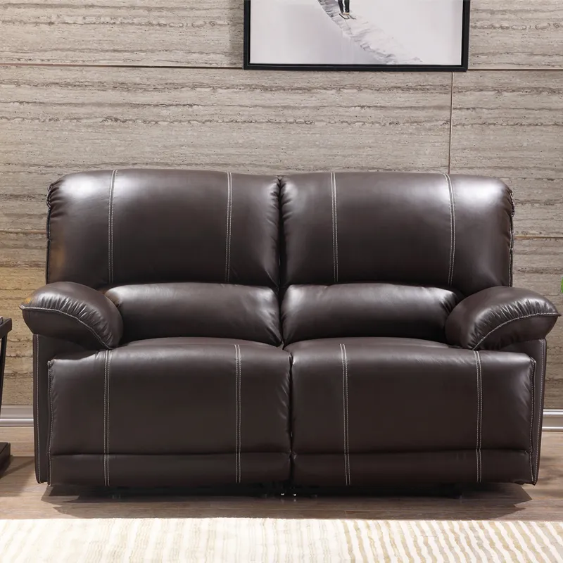 High Back Sleeper Living Room Chairs Home Furniture Leather Theatre Sofa with Armrest