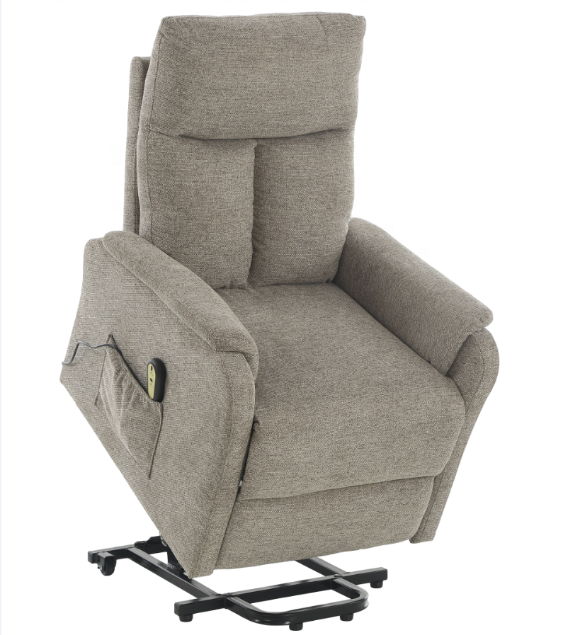 Power Lift Recliner Chair for Elderly Remote Control Side Pockets Pocket Spring Tufted Back Quick Assembly One Seat