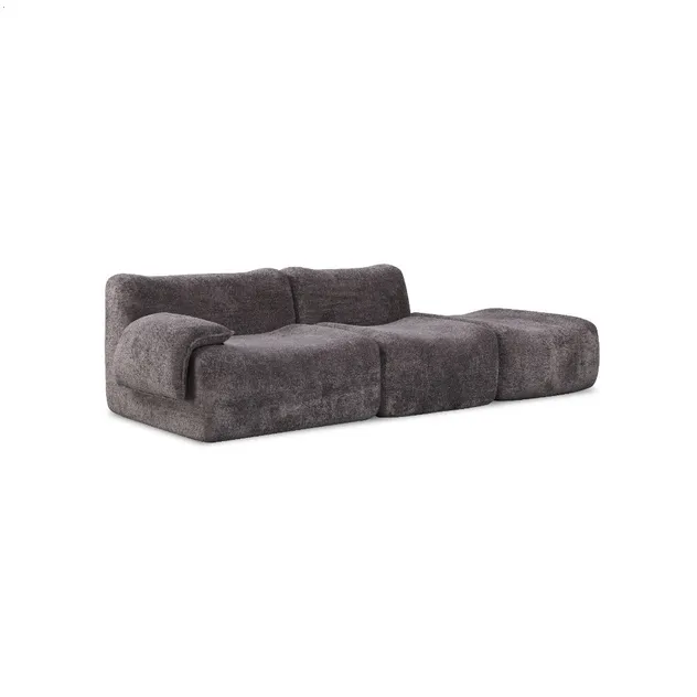 Sofa with Curved Back for Ergonomic Spine Alignment
