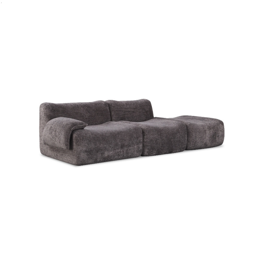 Sofa with Curved Back for Ergonomic Spine Alignment