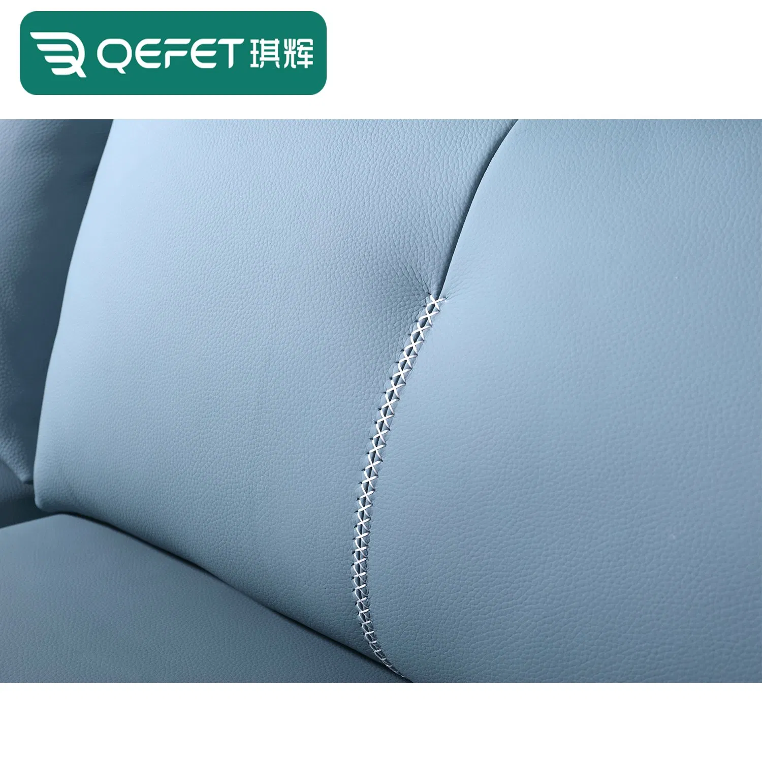 Modern European Style Furniture Living Room Corner L-Shaped Modular Sofa Solid Wood Genuine Leather Power Recliner Functional Sofa
