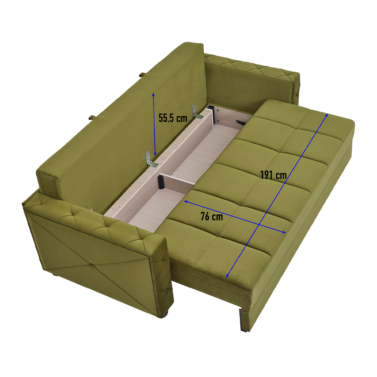 European Tufted Modular Loveseat Fabric Upholstered Inflatable Foldable Sofa Bed for Apartment and Hotel Living Room Furniture
