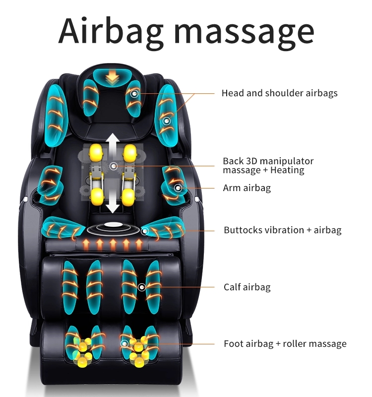4D Zero Gravity Luxury Smart Sofa Air Pressure Shiatsu Heating 3d Neck Head Foot Full Body Massage Chair From OEM ODM Factory