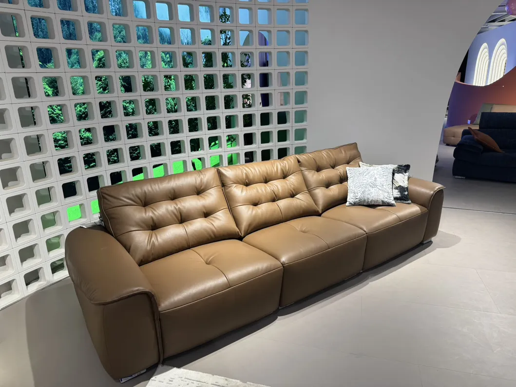 Wholesale Contemporary Living Room Home Furniture Modular Functional Sofa Solid Wood Frame Genuine Leather Electric Recliner Couch