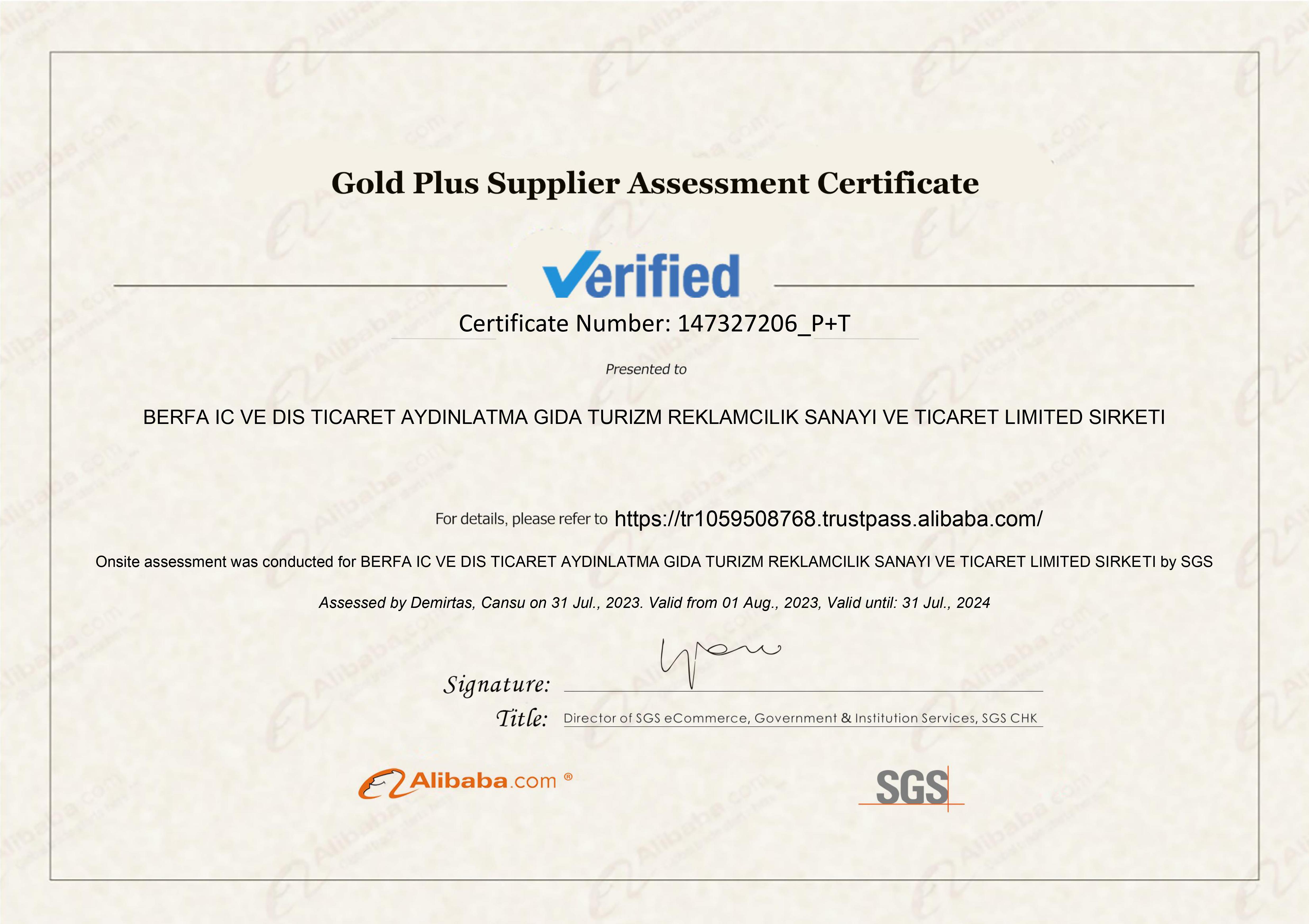 Alibaba Verified Document
