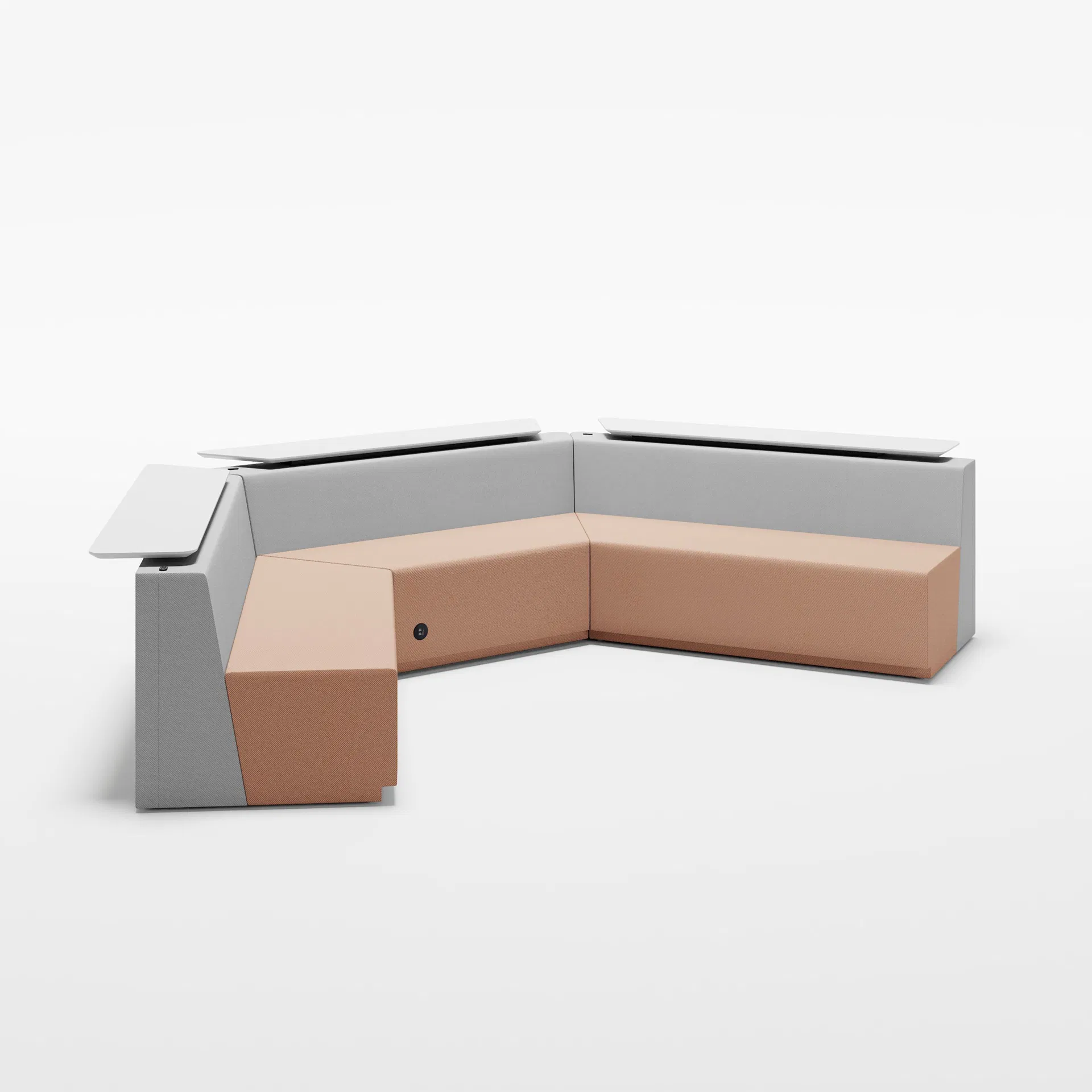 Modern Furniture Modular Sofa Living Room Fabric Functional Sofa with Table Top