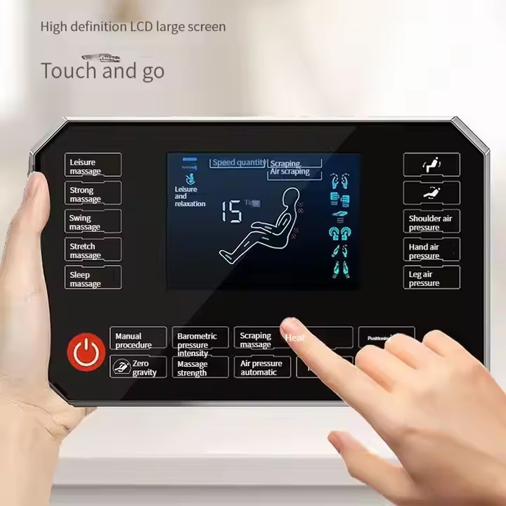 Luxury Full Body Zero Gravity Electric Sofa Massage Chair Recliner Shiatsu Heating PU Leather with Timing Control for Home Use