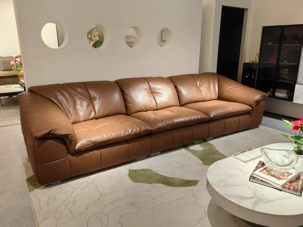 Wholesale Contemporary Living Room Home Furniture Modular Functional Sofa Solid Wood Frame Genuine Leather Electric Recliner Couch