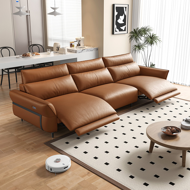 Modern Home Living Room Furniture Modular Electric Leather Recliner Cheap Sleeper Sofa