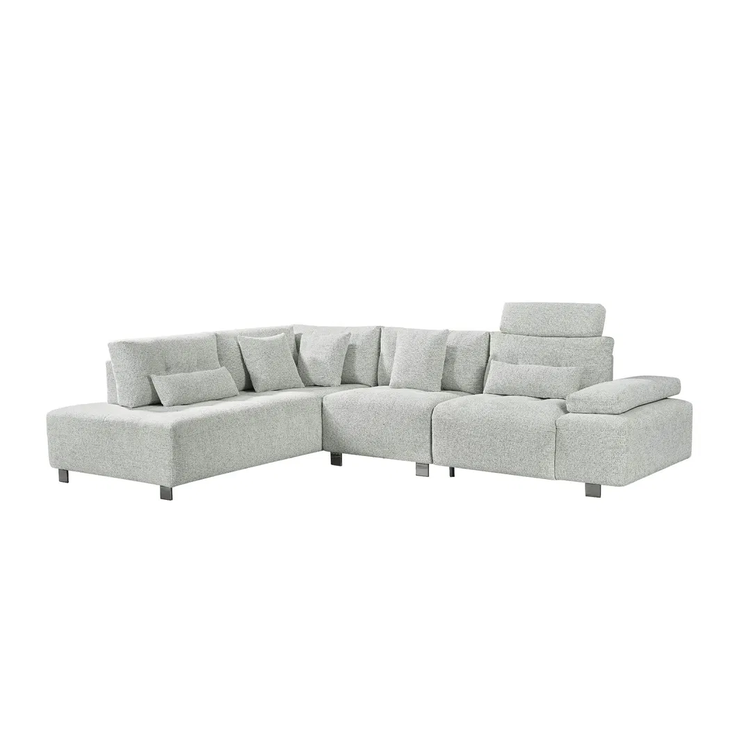 Wholesale Contemporary Living Room Home Furniture Modular Functional Sofa Solid Wood Frame Fabric Sofa