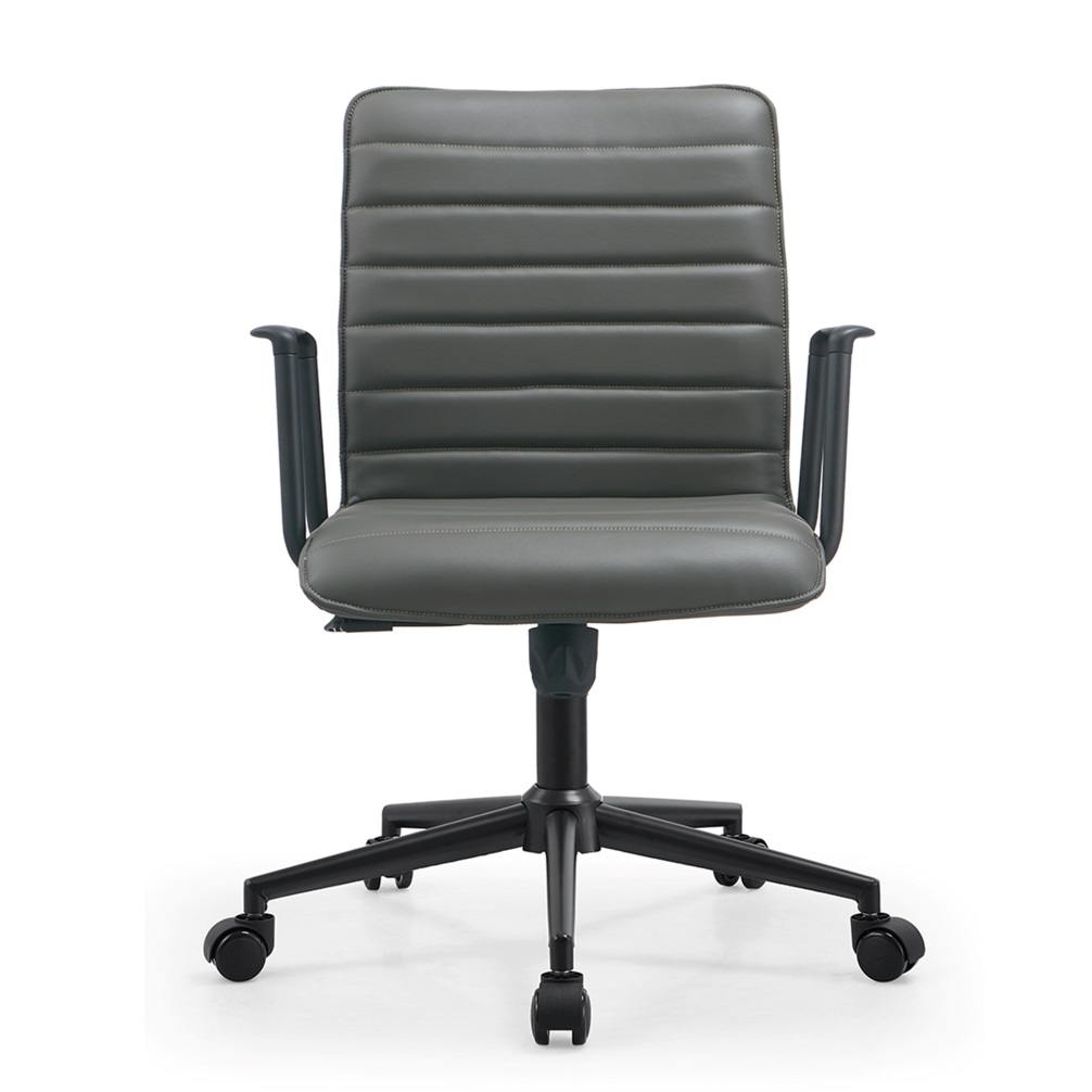 Minimalist Style Executive Office Chairs PU Leather Metal Swiveling Chair Meeting Room Rocking Chairs