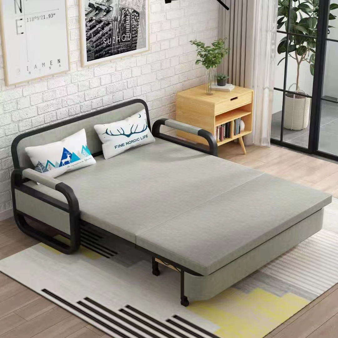 Sofa Bed with Storage Set Furniture Bedroom Bed 3 Seater Living Room Smart Luxury Leather Pull Out Multifunctional Sofa Beds