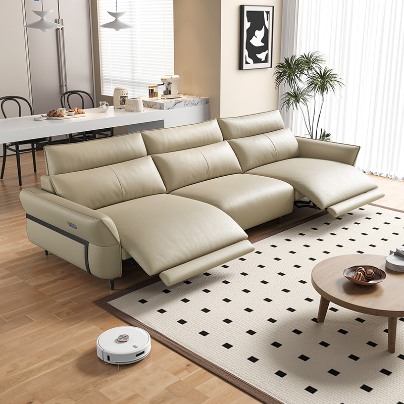 Modern Home Living Room Furniture Modular Electric Leather Recliner Cheap Sleeper Sofa