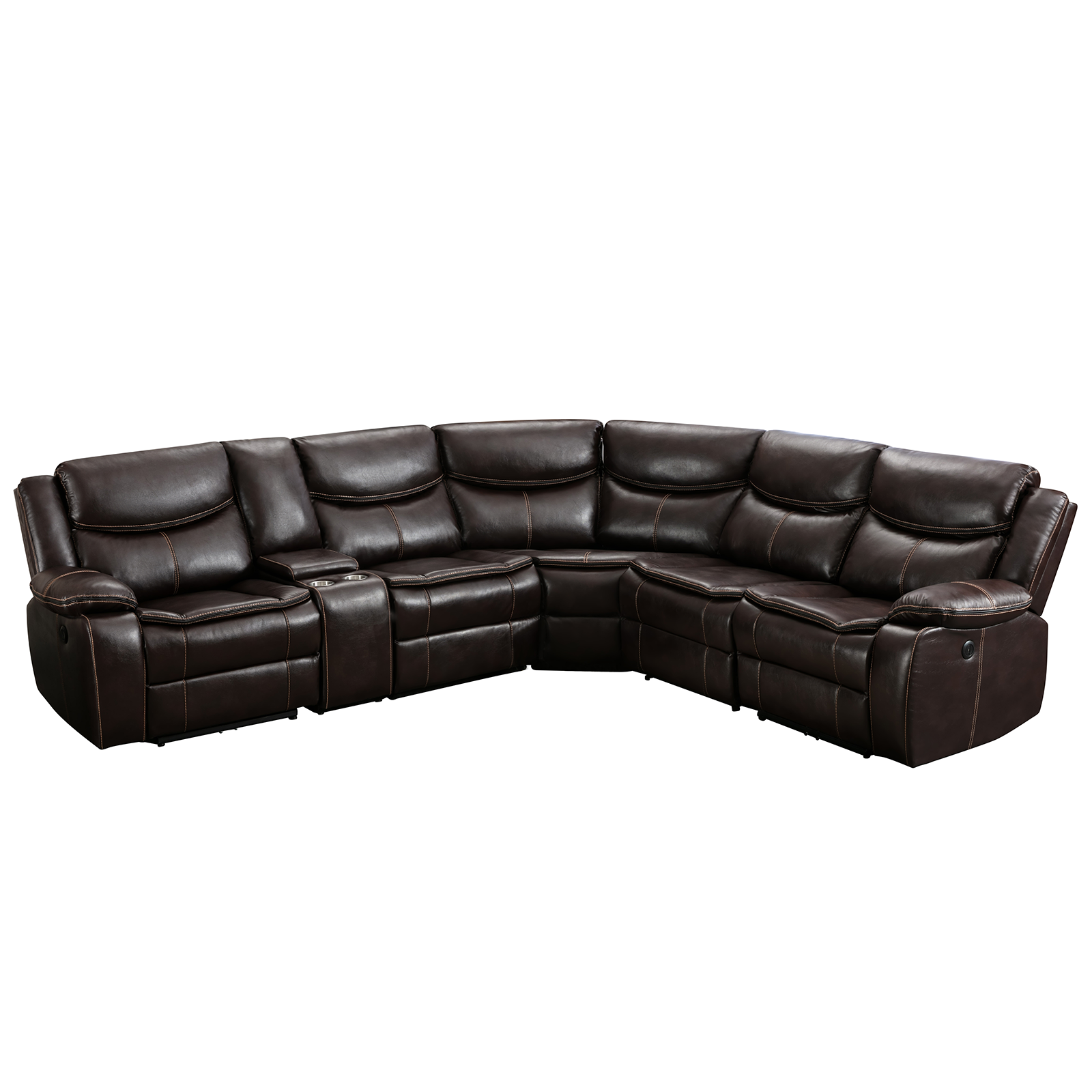 CY Modern Style Electric Leather Wall Hugger Glider Modular Power ZOY Corner Recliner Sectional Sofa Set