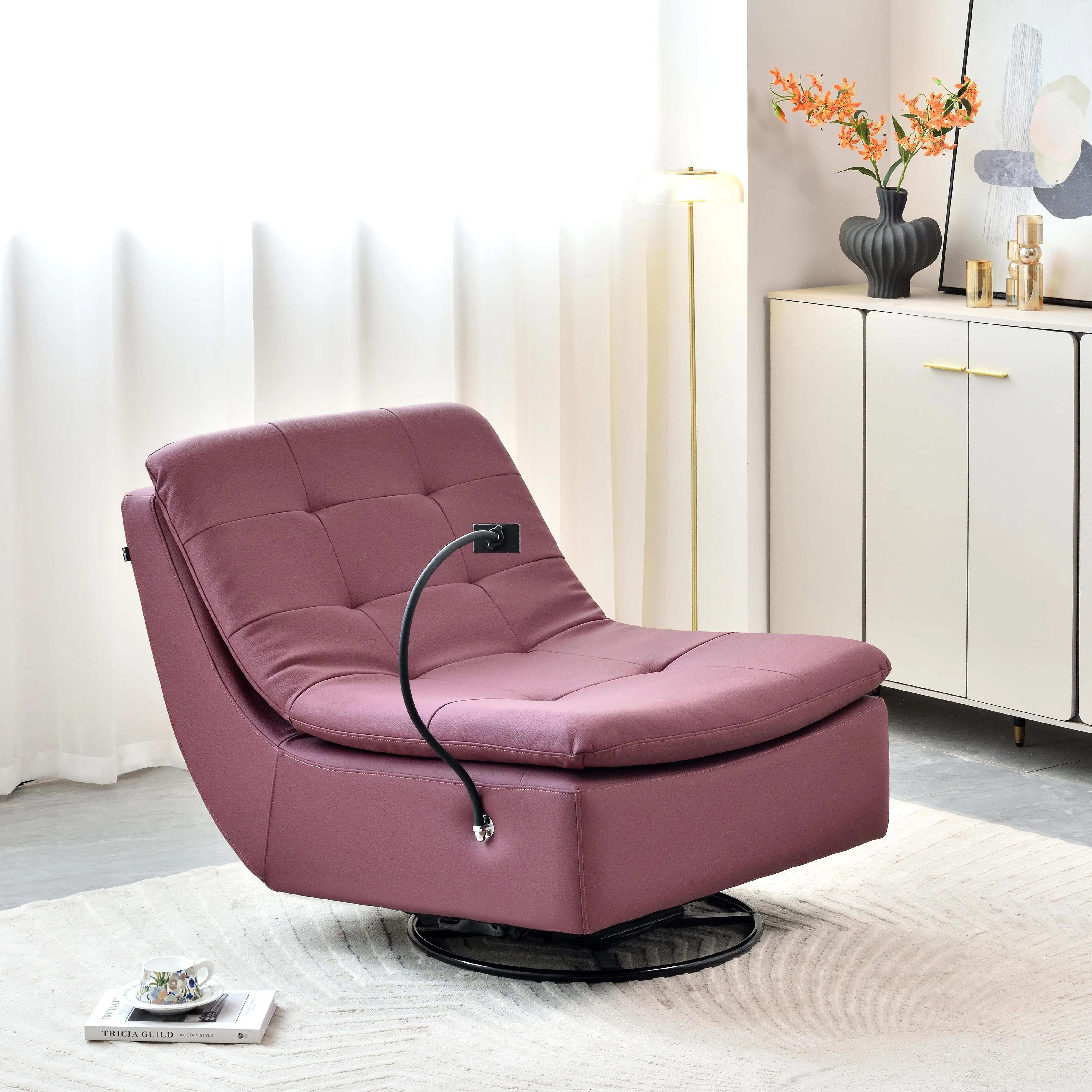 Chinese Factory Modern Multifunctional 360&deg; Swivel Rocking Lazy Chair Reclining Leisure Lounge Sofa